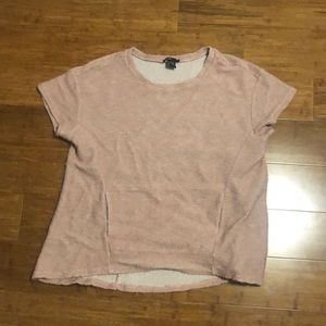 Women’s pink shirt-sleeved